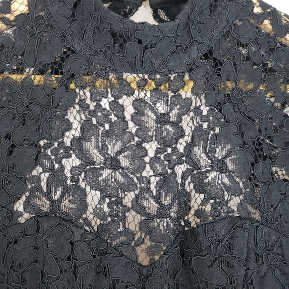 INSTANT ROMANCE BLACK LACE BACKLESS SKATER DRESS - Picture 3 of 7